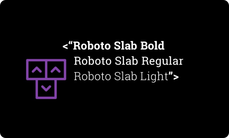 Roboto Slab typography
