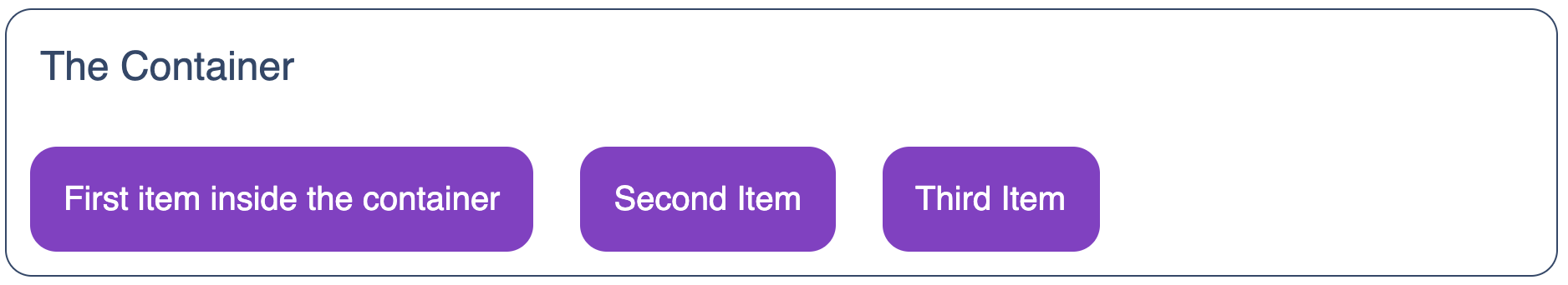  set container’s display property to flex