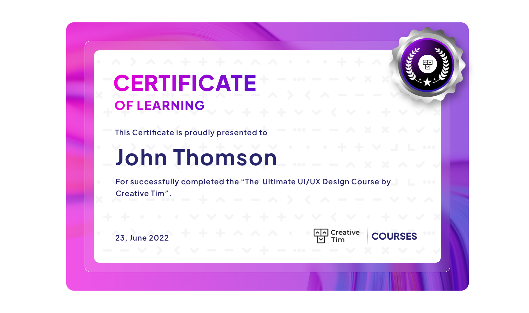 ui ux design course certificate 