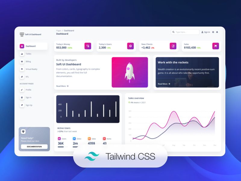 10+ Free Tailwind CSS Templates & Resources Examples for 2024