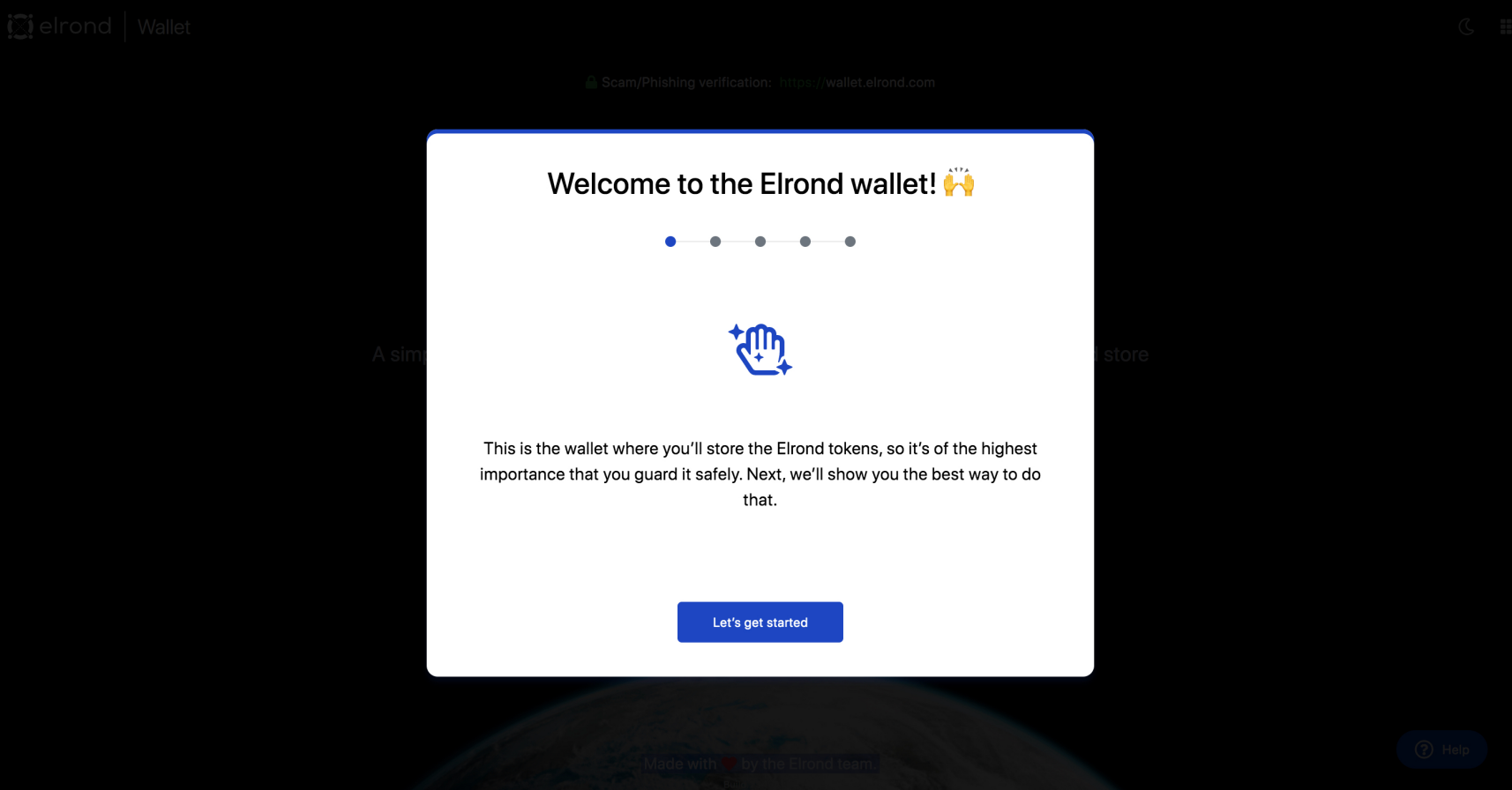 how to create elrond wallet