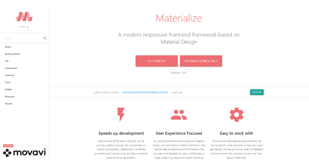 materializecss features