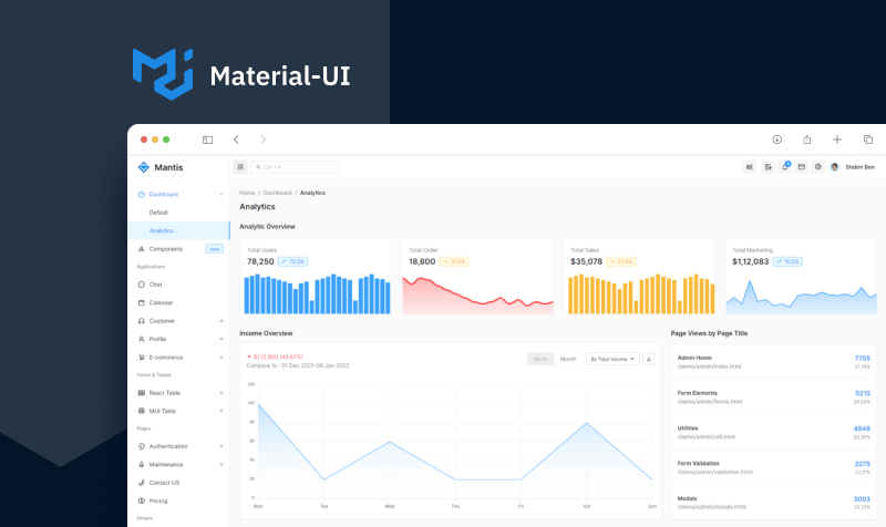 mantis material ui