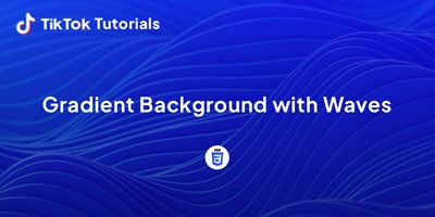 How to create a Gradient Background with waves in CSS