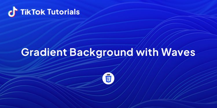 How to create a Gradient Background with waves in CSS