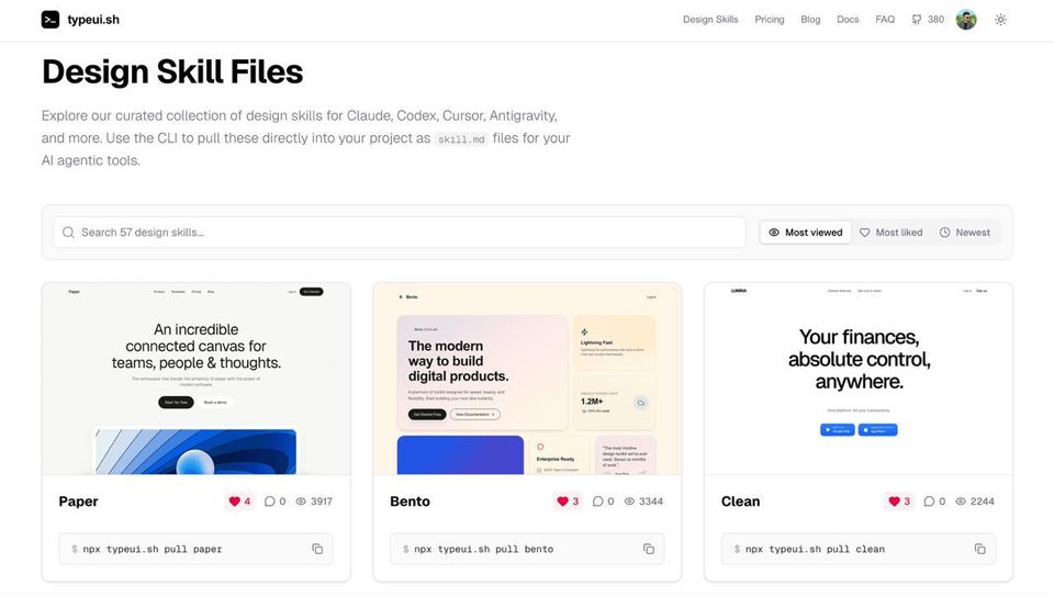 TypeUI: The Design Layer for AI Coding Agents