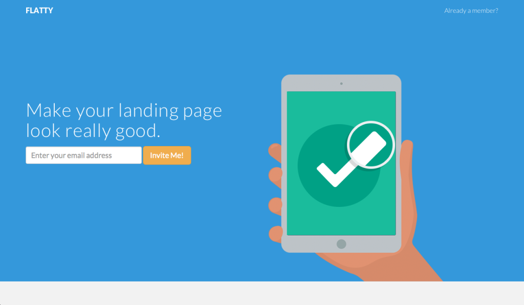 Flatty App Landing Page