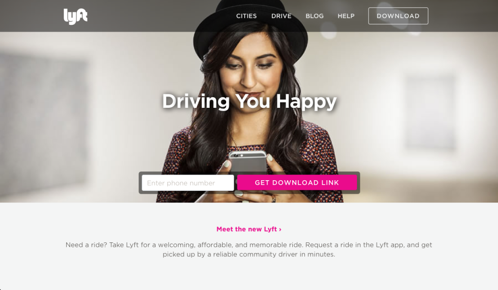 twitter bootstrap examples-lyft