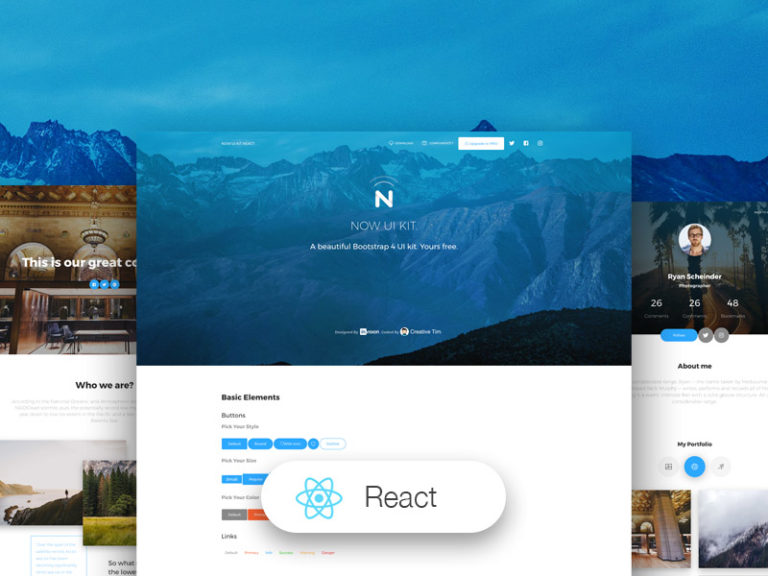 10 Top React.js Free Templates @Creative Tim