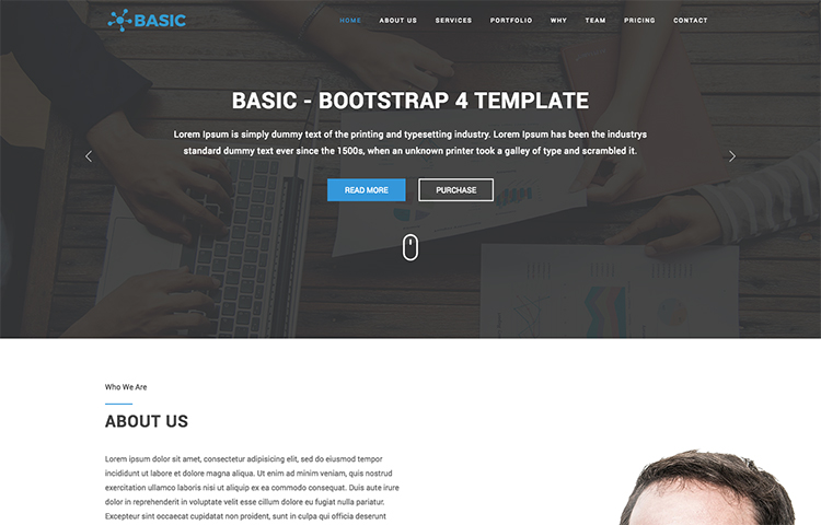 basic-Bootstrap 4 UI Kit