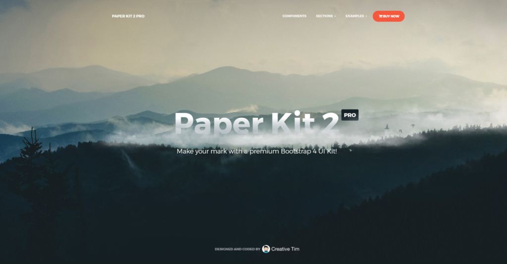 Paper Kit 2 Pro Bootstrap 4 Background Image