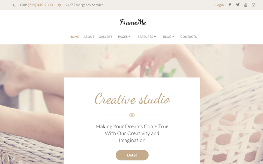 FrameMe - Photography Studio WordPress Theme