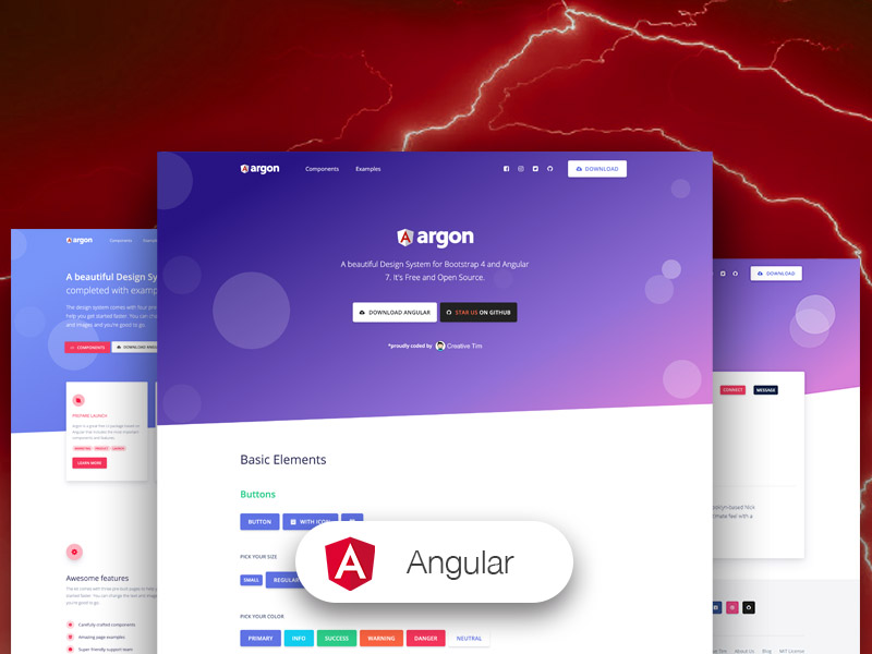 argon design system-Bootstrap 4 UI Kit