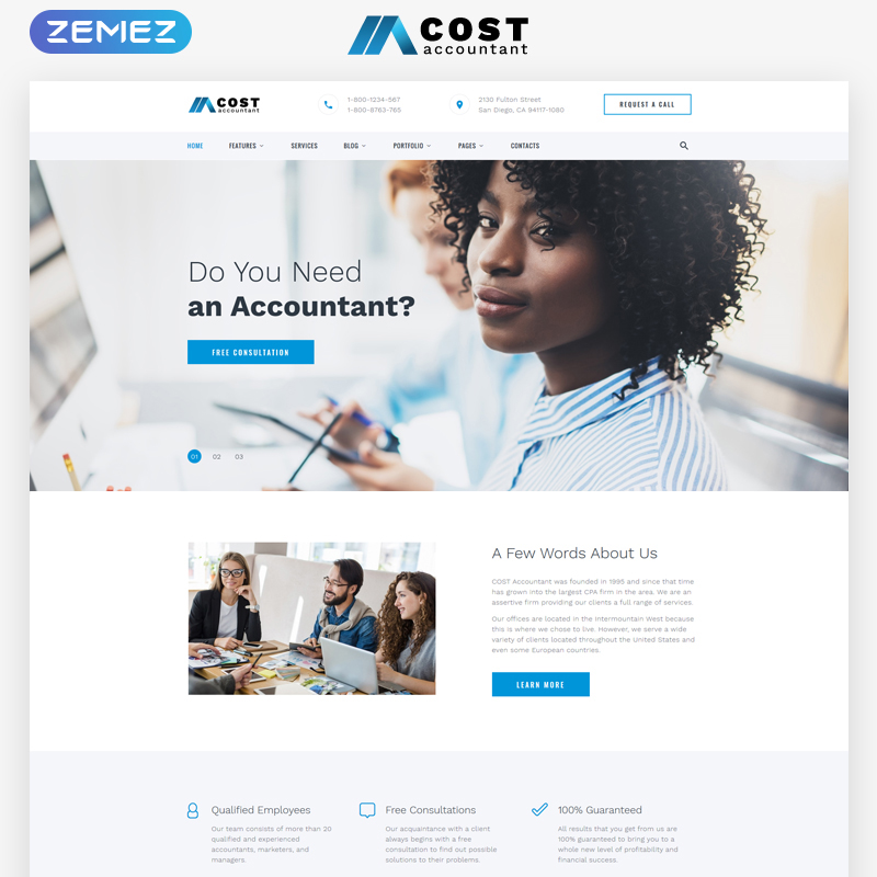 Accountant Multipage HTML5 Template