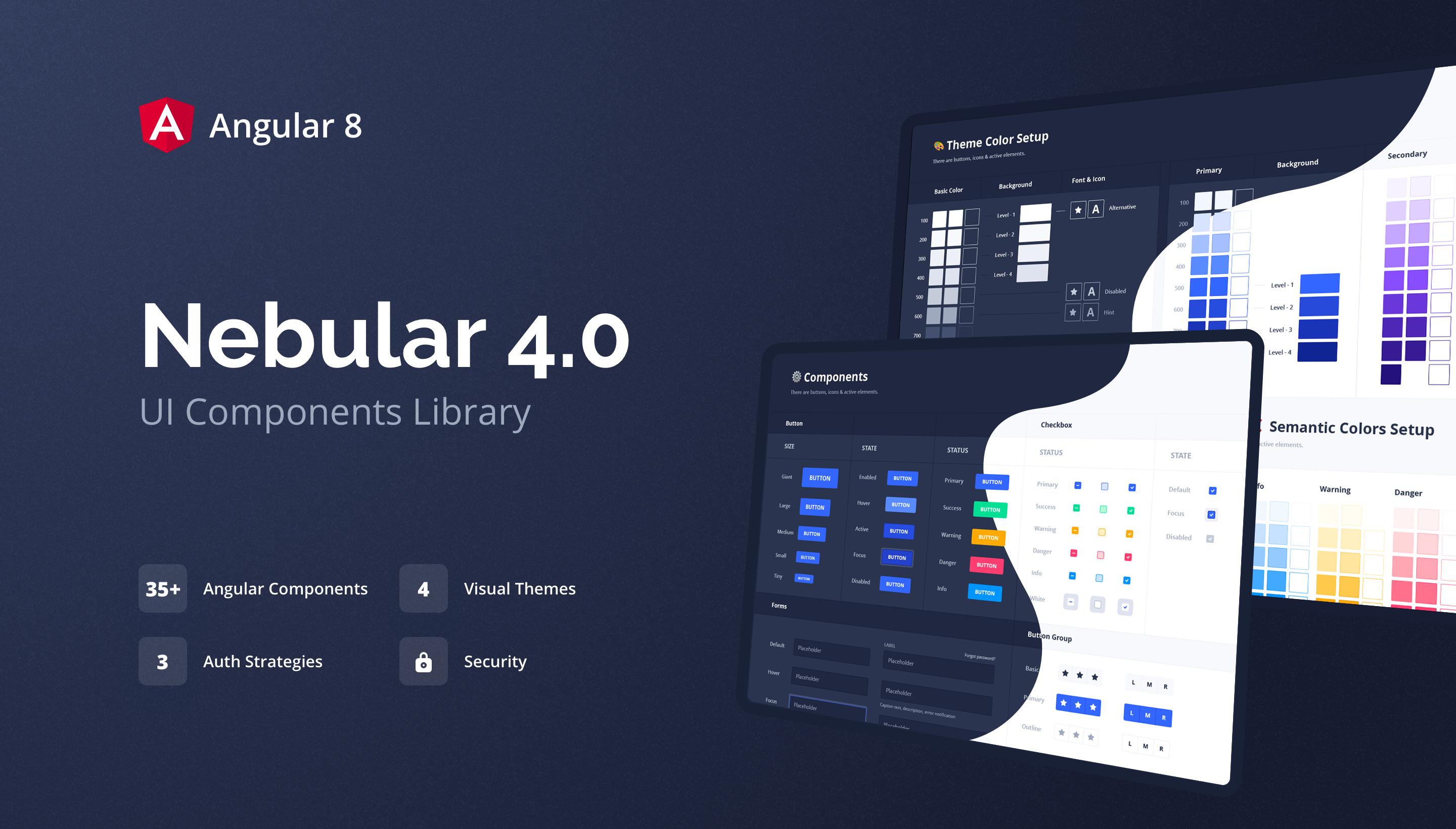 Nebular 4.0-free templates angular