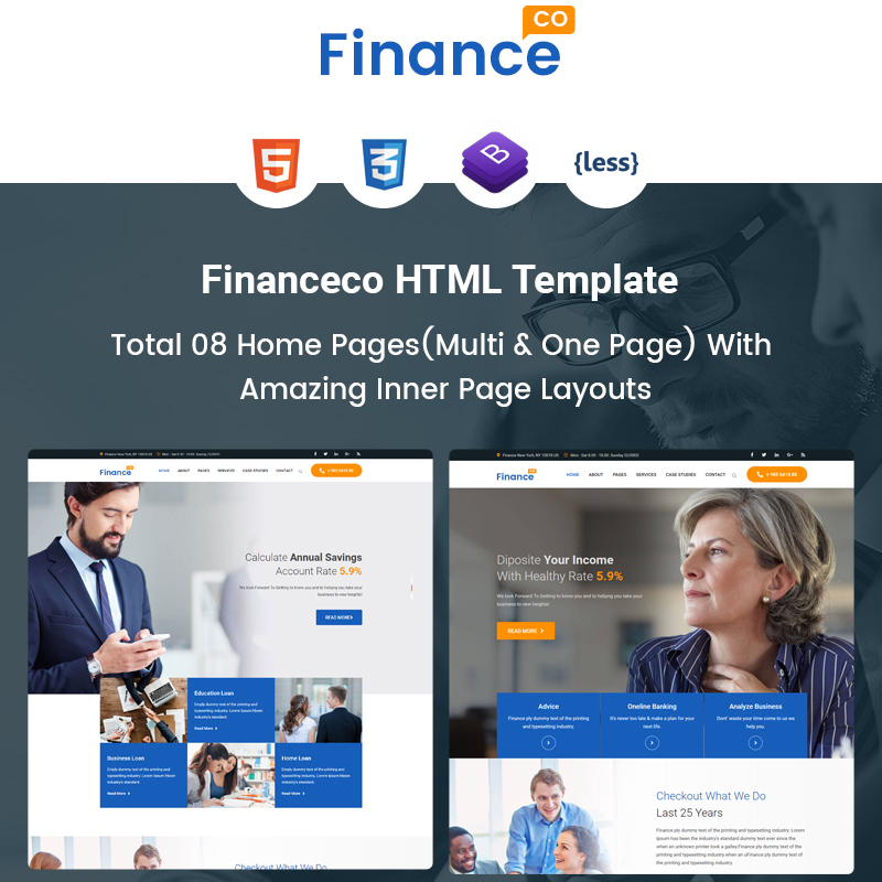 Financeco - Finance Corporate & Cunsulting Website Template