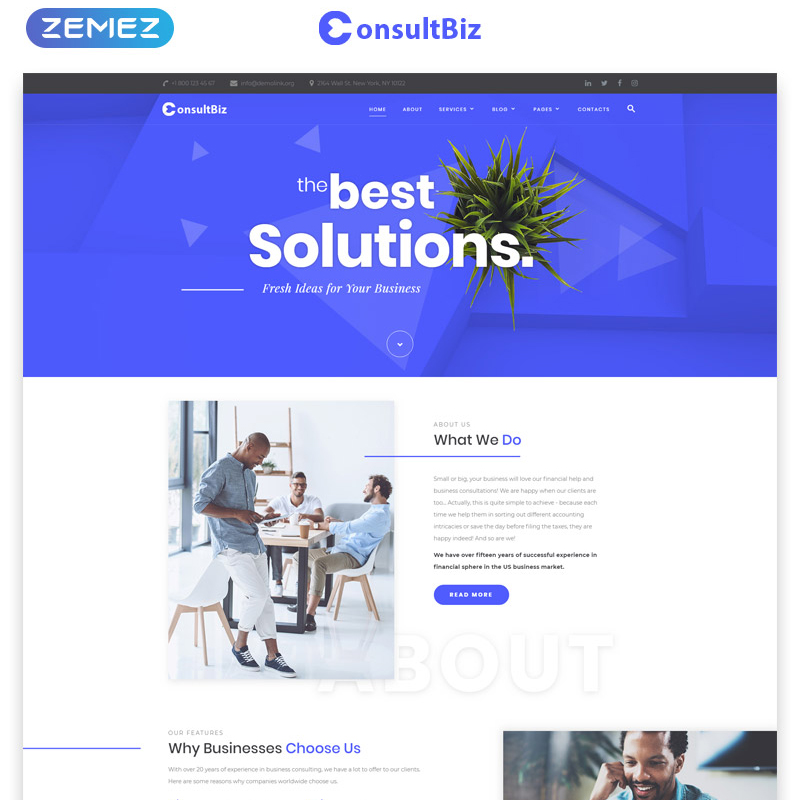 ConsultBiz Multipage HTML Template