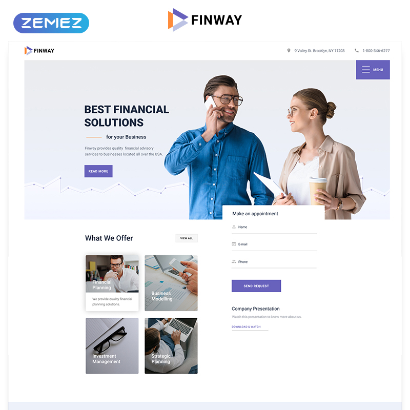 Financial Advisory Multipage HTML5 Template