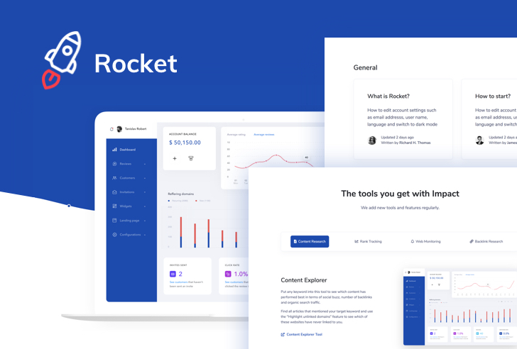 Rocket – SaaS Bootstrap Template