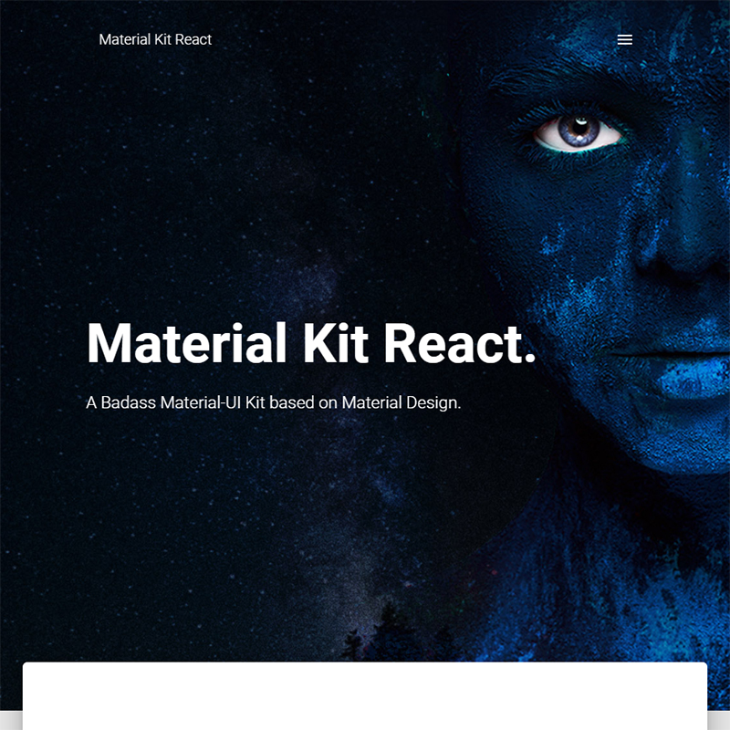 Material Kit React - Free Material-UI Kit