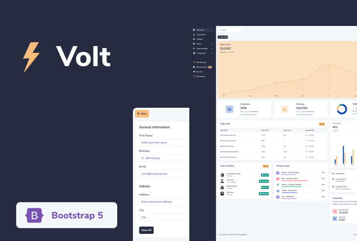 Bootstrap 5 Dashboard Template