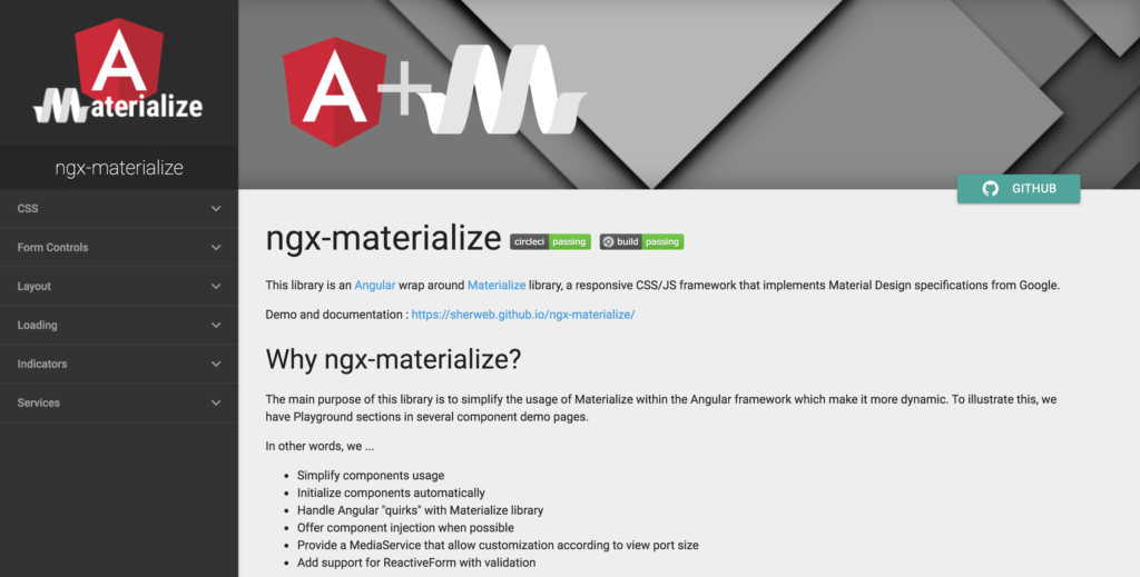 ngx materialize angular components