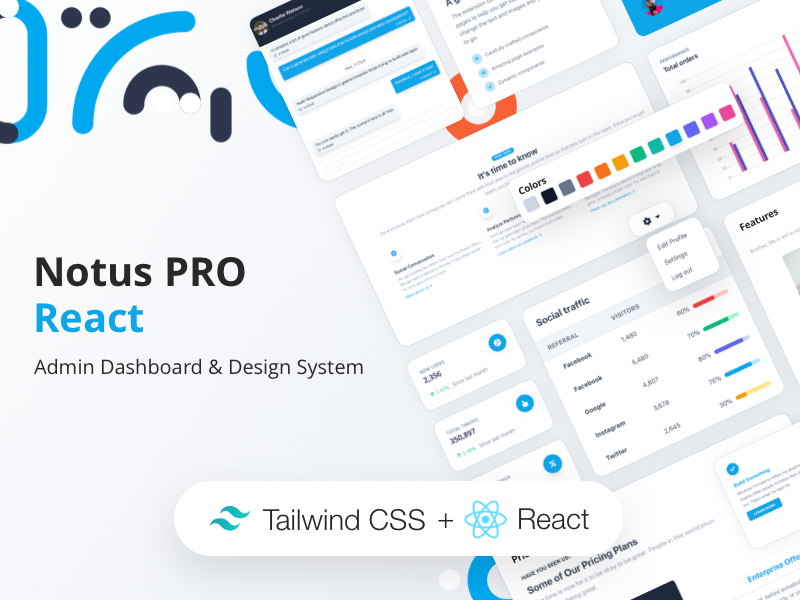 react tailwind css template