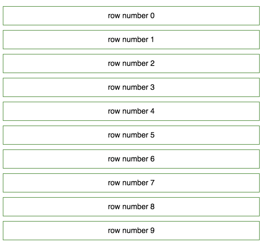 react stablelist