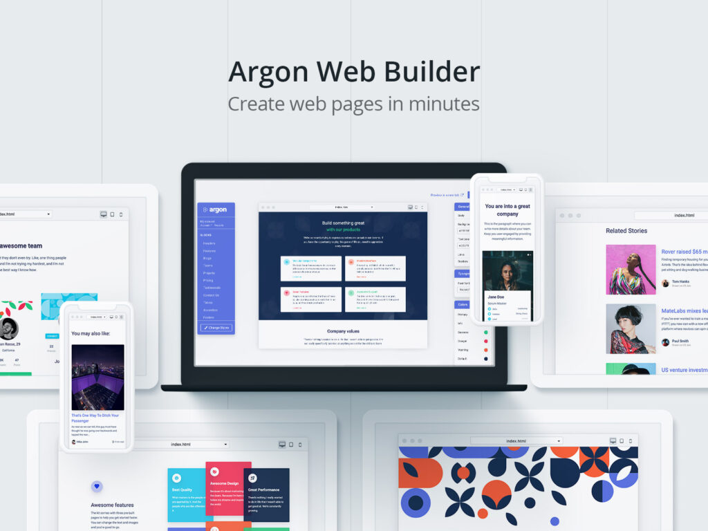 argon web builder