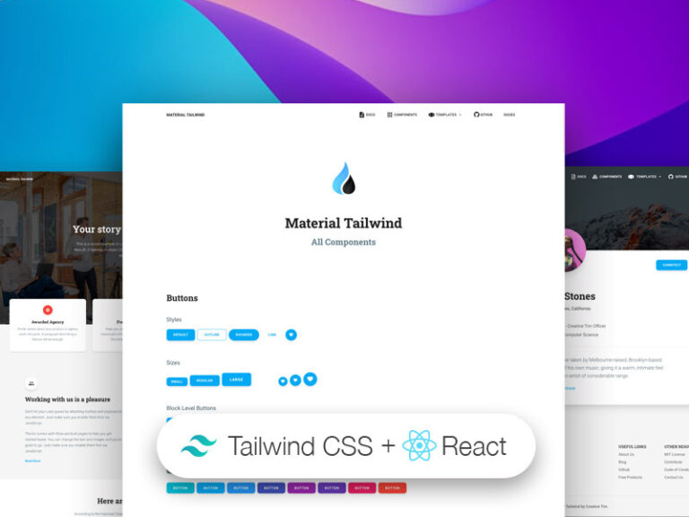 10+ Free Tailwind CSS Templates & Resources Examples For 2024