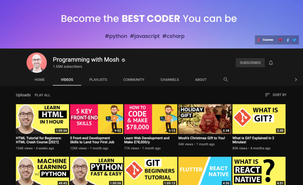 15+ Youtube Channels For Web Developers And Web Designers